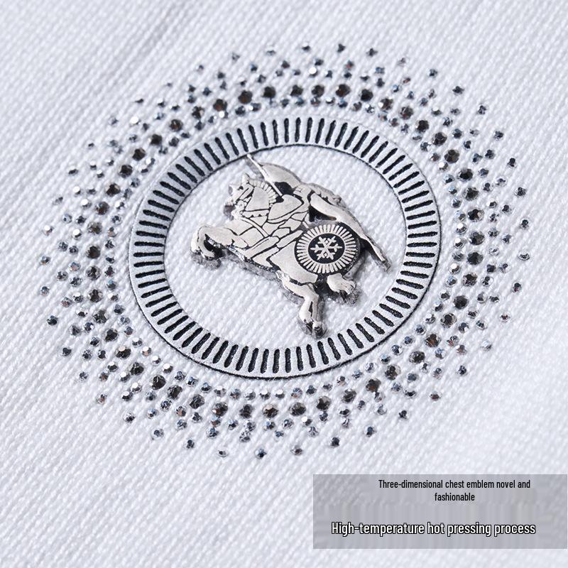 Men's 2025 Slim-Fit Short-Sleeve Ice Silk Knit Sweater - Solid Color, Breathable, Casual Round Neck Design