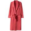 Nightgown Women'S Spring And Autumn Pure Cotton Long-Sleeved Spring And Summer Long Bathrobe Pajamas Cotton Bathrobe Dressing Gown