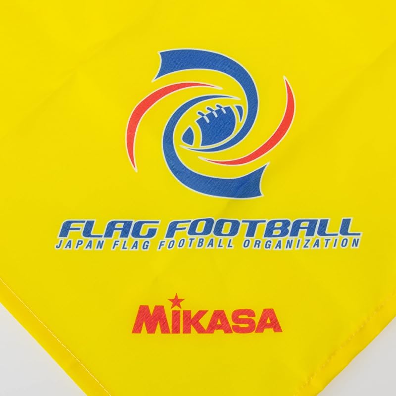 Mikasa Flag Football Flag Set (Yellow, FFF-Y) - Recommended by the Japan Flag Football Association (Joint Development), Certified by the Japan School
