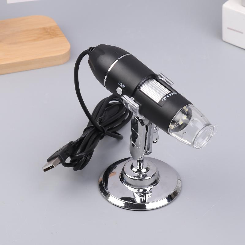 USB Microscope 1600X Magnification 1080P High Definition Soldering Camera with Flexible Stand for Phone PC Lab
