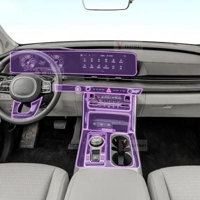 Für Kia Carnival -2024 Auto-Navigationsbildschirm-Schutzfolie unsichtbar transparente Folie TPU Innenfolie Aufkleber
