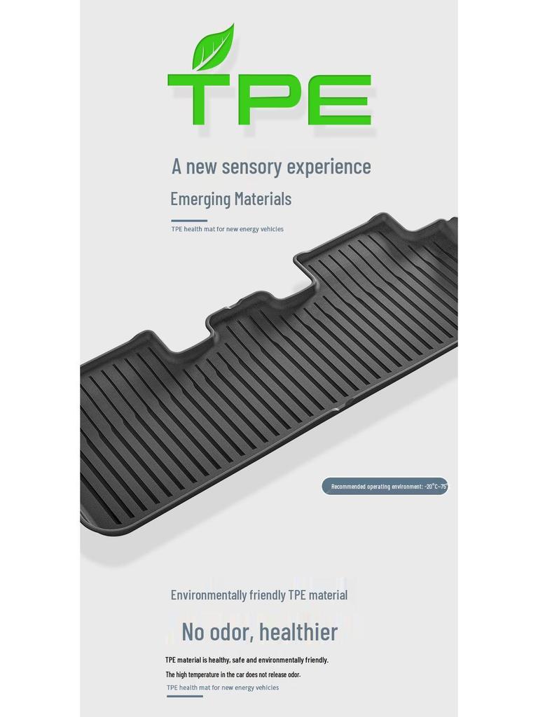 Fits Tesla Model Y 2025: Custom Front & Rear Trunk TPE Floor Mats