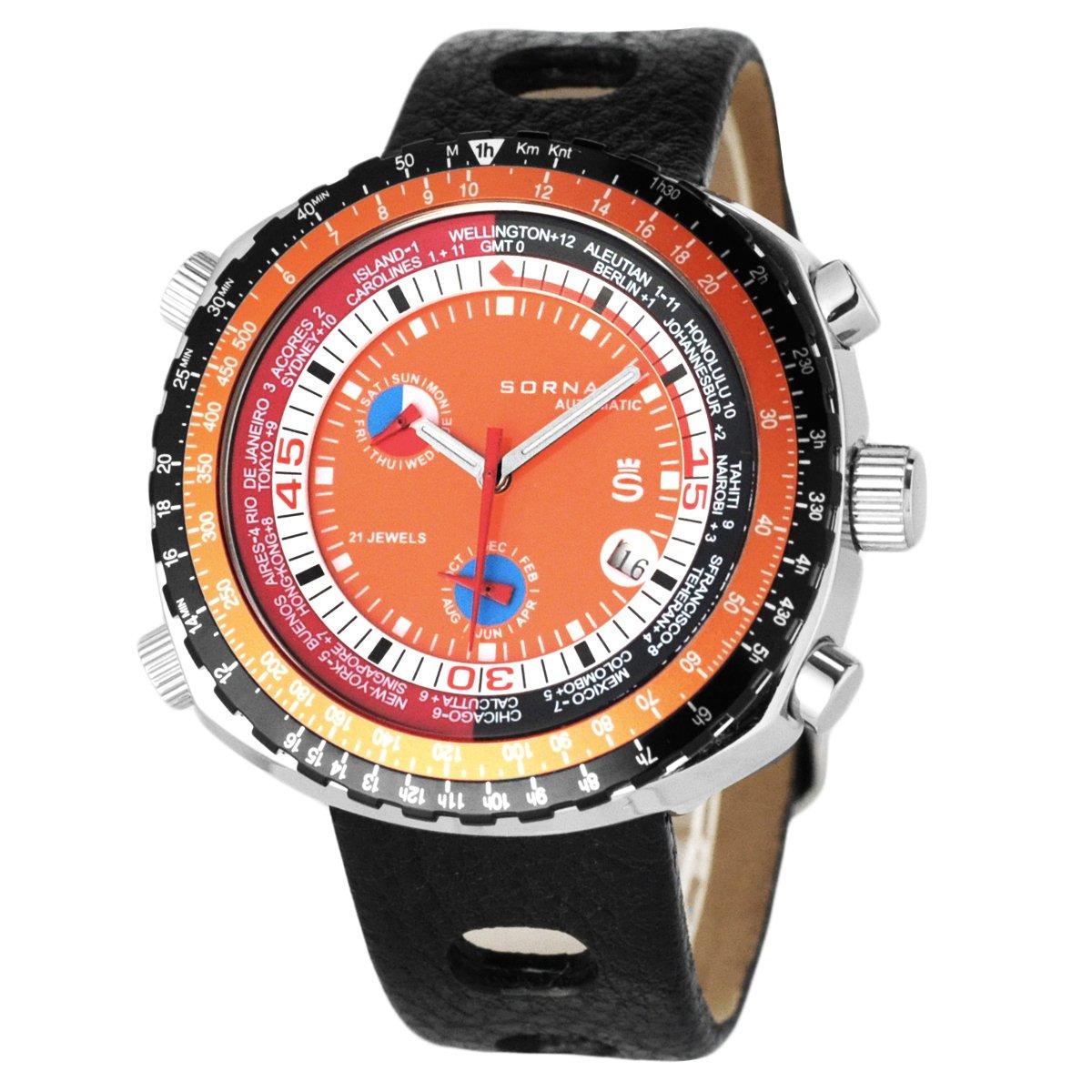 

SORNA Automatic watch manual winding Reprint model Orange (with function) T21707-ORANGE [Used]