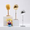 Gold Chrome Kid Model Head for Hat Display in Clothing Stores