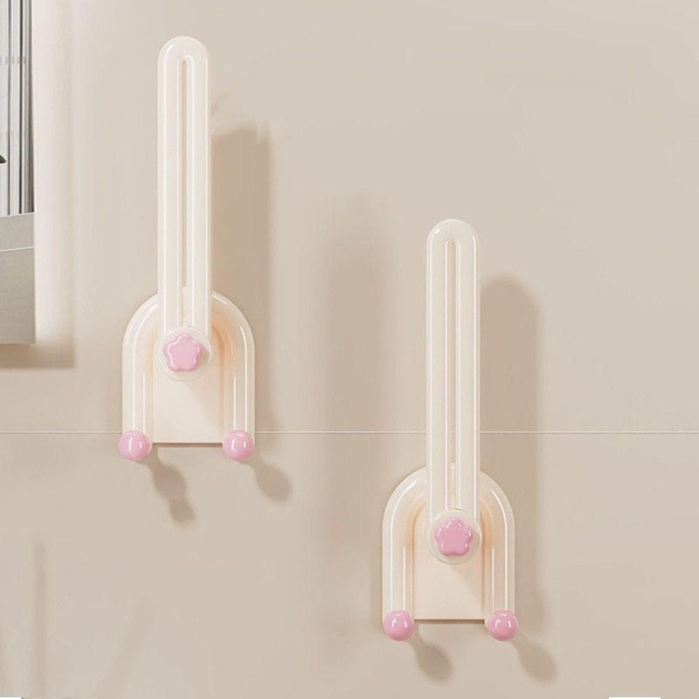 2Pcs Plastic Hairband Storage Hook L-Shape Waterproof Hair Tie Display Holder Space Saving Scrunchies Storage Rack Kitchen