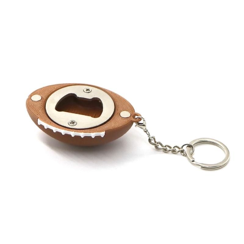 Unique Ball Shape Bottle Opener Magnetic Fridge Decors Drink Opener Tool Perfect Gift For Football Enthusiasts