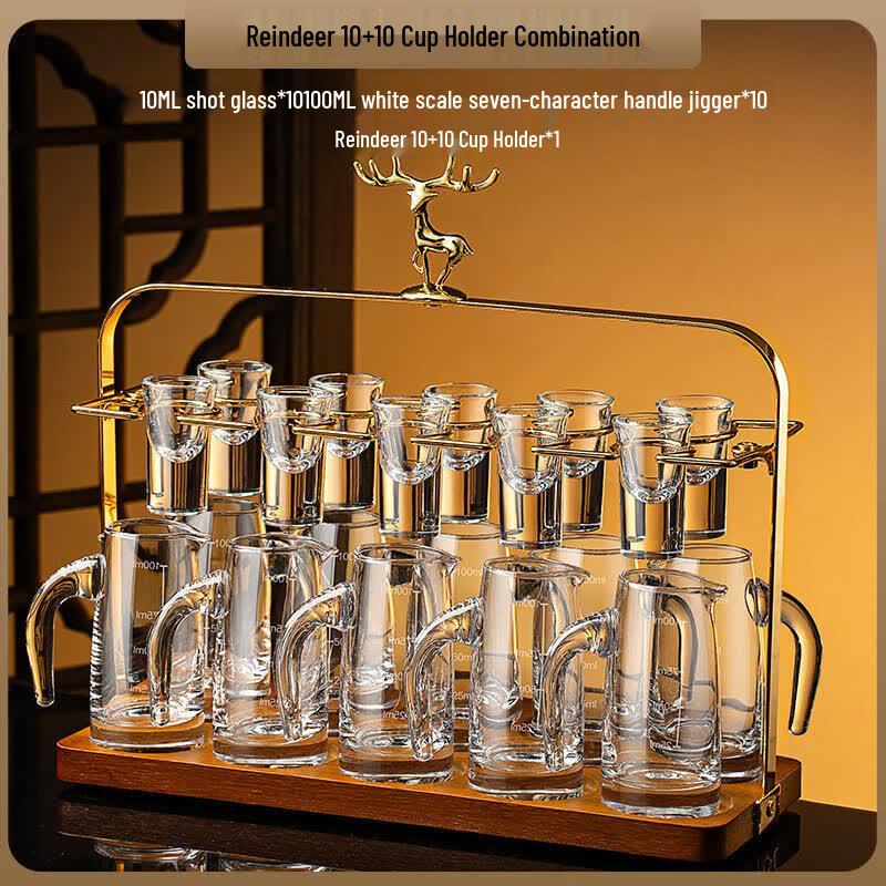 Luxury Crystal Glass Chinese Baijiu Set