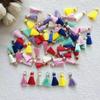 2cm Tassel Charms with Gold Loop Small Tassel Pendants for DIY Crafting Jewelry Making Accessories Bulk Open Jump Rings Included
