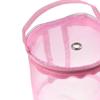Knitting Storage Bag Pink Mesh Nylon Tote For Crochet Yarn Organizing Woolen Ball Holder Diy Sewing Tool Case Yarn Storage