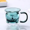 Double-layer Glass Cup 250ml Bear Tea Coffee Cup Gift Coffee Mug  Home Furnishings