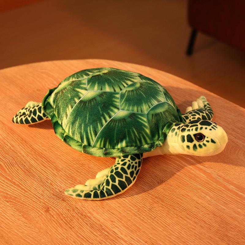 Wild Sea Turtle Plush Toys Stuffed Animal Under The Sea Tortoise Hugging Pillow Cute Companion Doll Gifts For Kids