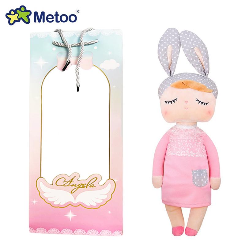 Non-Toxic Metoo Dream Angel Plush Doll Baby Vintage Bunny Doll With Gift Box Kids Soft Toys Birthday Gift