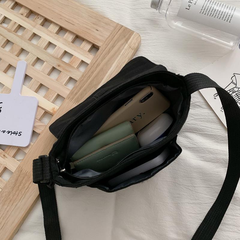 Casual Collage Student Messenger Bag Women Small Bag Canvas Shoulder Bag for Women Celestial Print Crossbody Bag