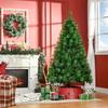Artificial Christmas Tree with Pine Cones, 180cm Green PE/PVC Fireproof Tree