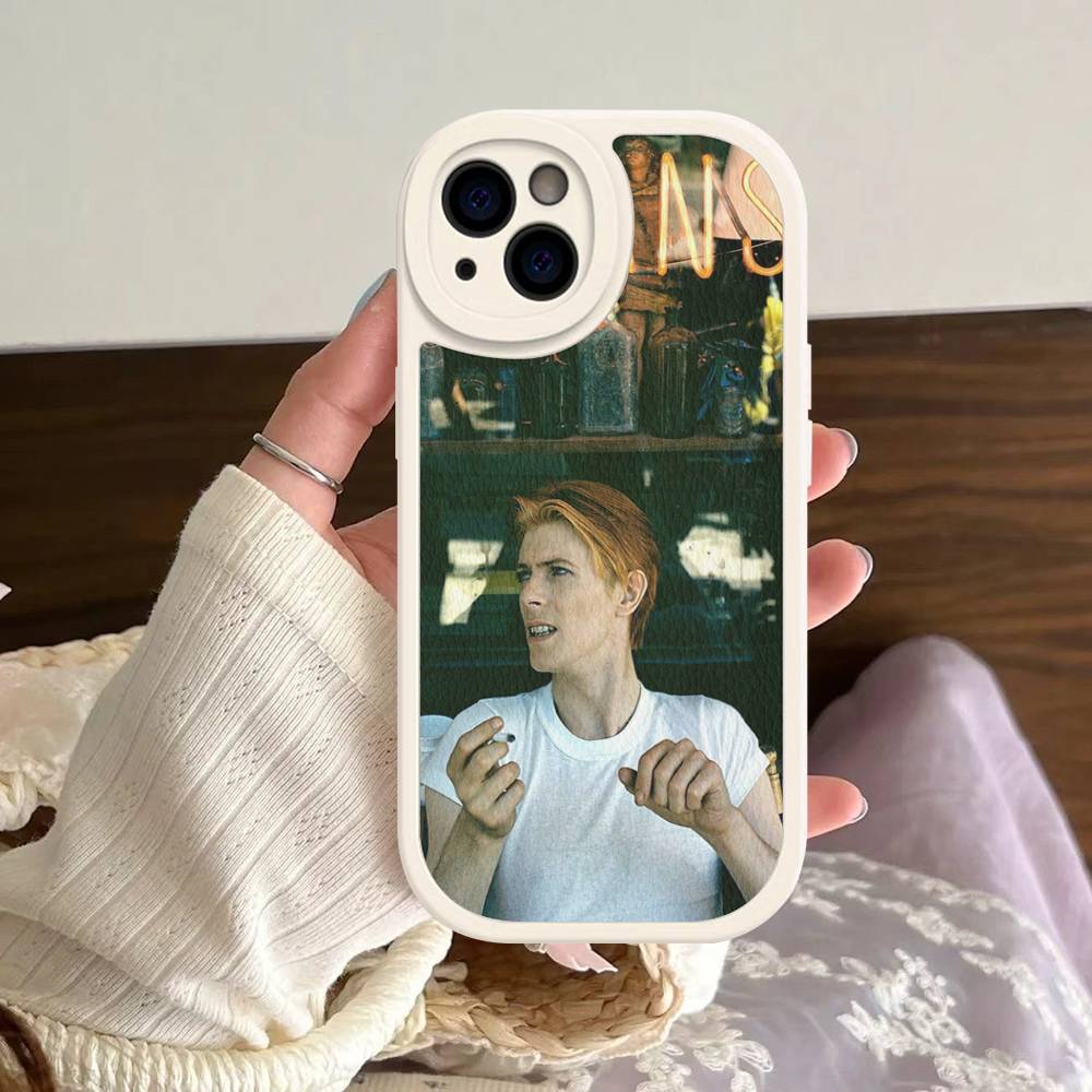 D-David-Singer B-Bowies Phone Case For iPhone 16 15 14 13 12 11 Pro Max Plus Leather Shockproof Cover