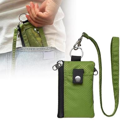 Wasserdichte  Kleine Geldbörse  Blockierend  Tragbar  Verstellbare Lanyard Mit ID-Fenster Schlüsselanhänger Leicht Gewichtsreduziert Minimalistisch Kartenhalter
