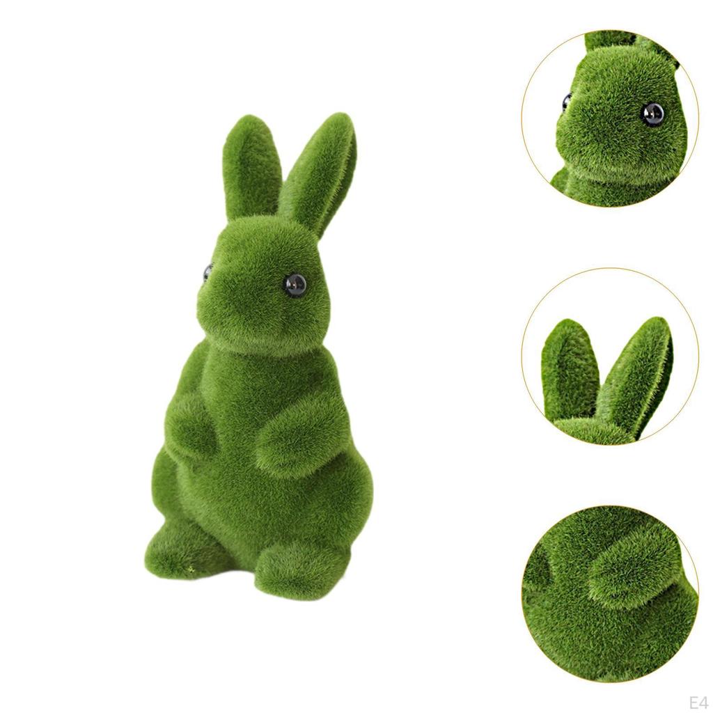 Easter Bunny Statue Garden Ornament, Farm Festival Micro-landscape Decor Simulation Rabbit Sculpture