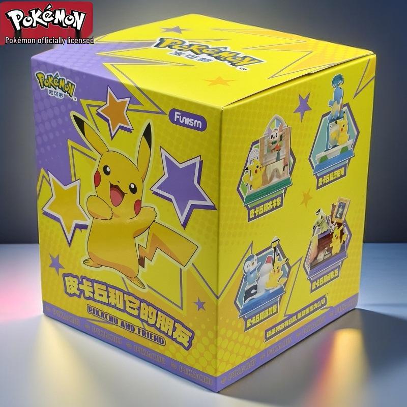 Pikachu & Friends Blind Box Hand-Painted Figures – Trendy Desktop Ornaments & Gifts