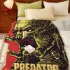 Movie P-Predator Throw Flannel Throw Blanket, Lightweight Cozy, Durable Washable cute Cool