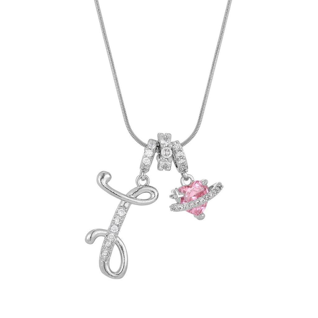 Dopamine 26-Letter Necklace: Light Luxury Collarbone Chain for Women