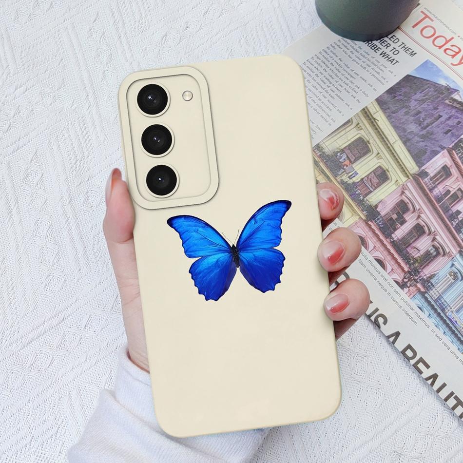 For Samsung S23 Ultra Plus FE Phone Cases Fashion Camera Protection Original Soft Liquid Silicone Cover For Samsung S 23 Shell