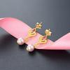 Tancise Elegant Drop Earrings 925 Silver with Crystal Zircon Earring for Women Wedding Party Gift