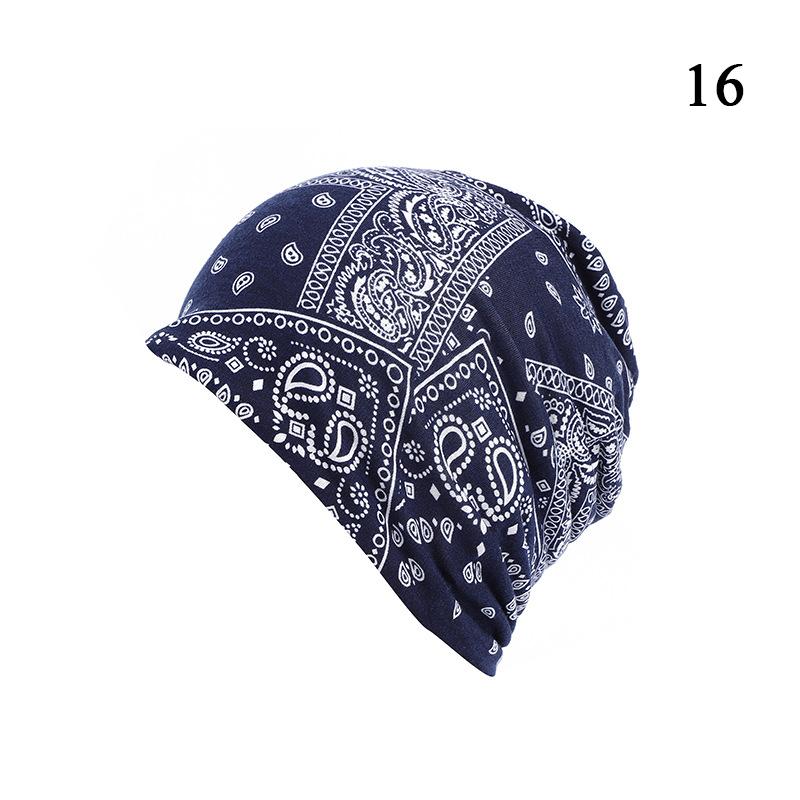 Women Printed Warm Beanie Hats Chemotherapy Cap Summer Thin Cap Turban Tube Bandana Headband Soft Stretch Bonnet Nurse Cap