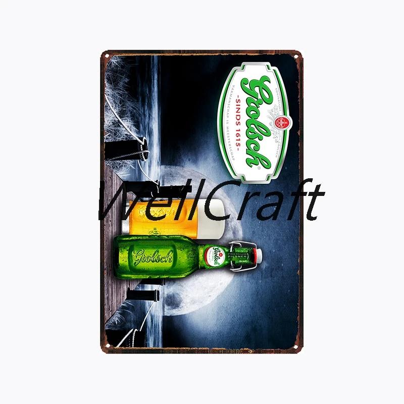 [ WellCraft ] Grolsch Metal Tin sign Vintage Wall Plaque Decor WX-51-1 room decor  vintage decor  home decor  wall decor
