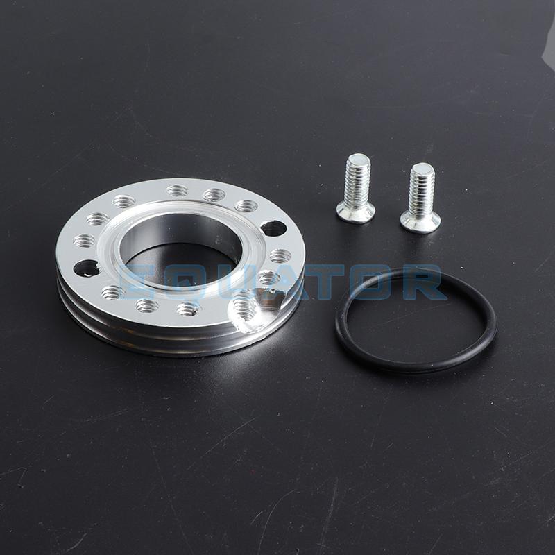 

motorcycle parts 28mm CNC Carb Carburetor Inlet Manifold Adjuster Universal flange Spinner Plate Adaptor For Pit Dirt Bikes серебряный