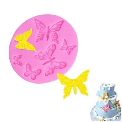 Schmetterlingsförmige Fondant-Kuchenform Silikonform Spitzenmuster Form Backform Backen Kochwerkzeuge Zuckerkekse Dekor