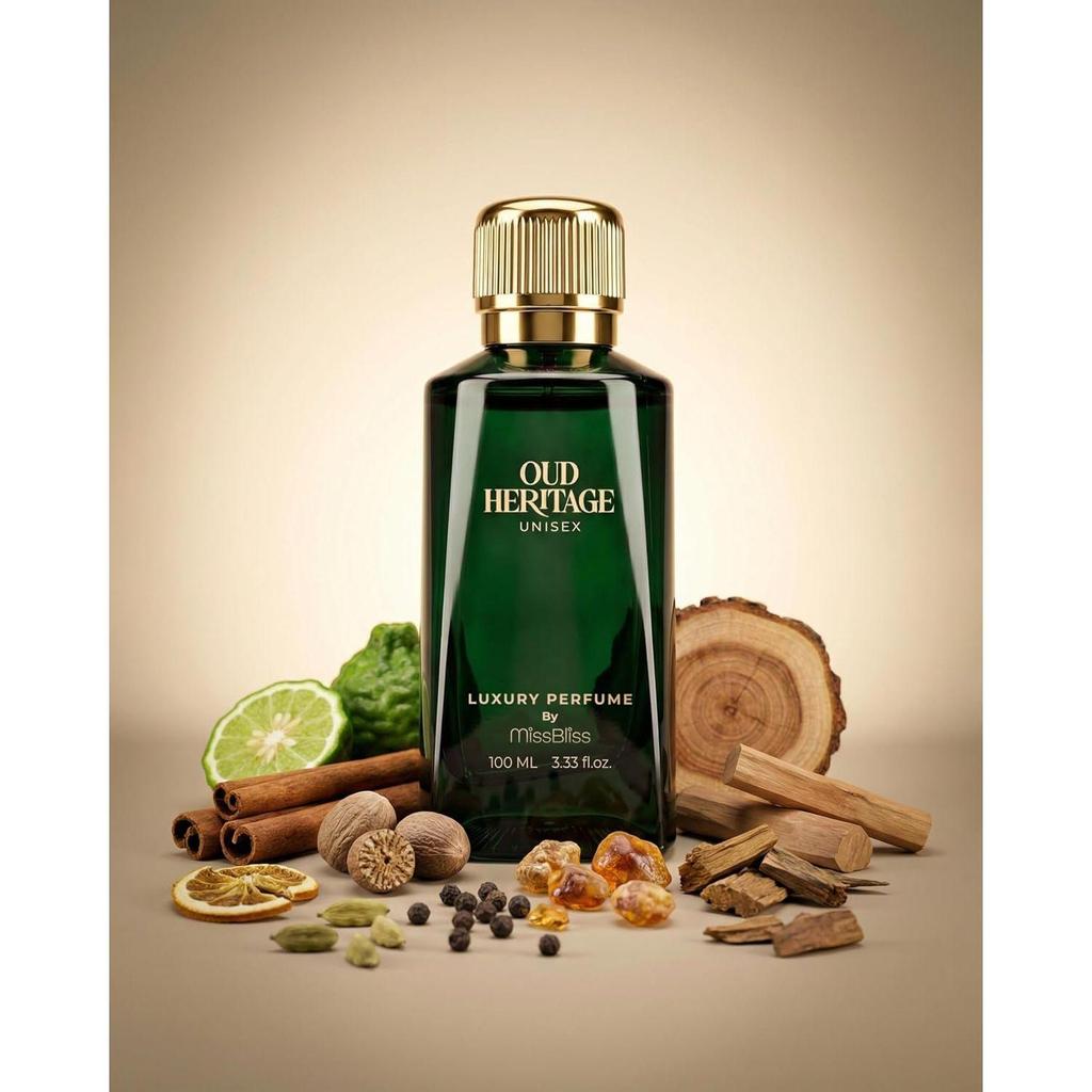 MissBliss - Oud Heritage 100ml | Eau de Parfum | Luxury Unisex Perfume for Man & Woman |
