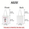 Cute Cat Print Tote Bag Large Capacity Shoulder Shopping Bag for Leisure and Everyday Use Multipurpose Reusable Handbag