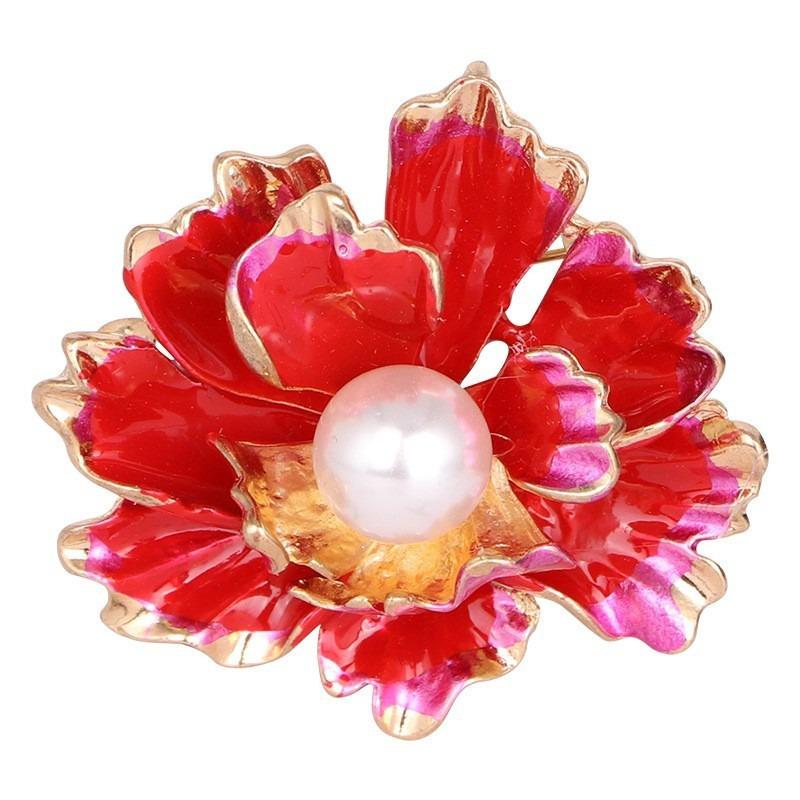 New Alloy Brooch High-end Niche Women's Peony High-end Pin Coat Suit High-end Versatile Brooch