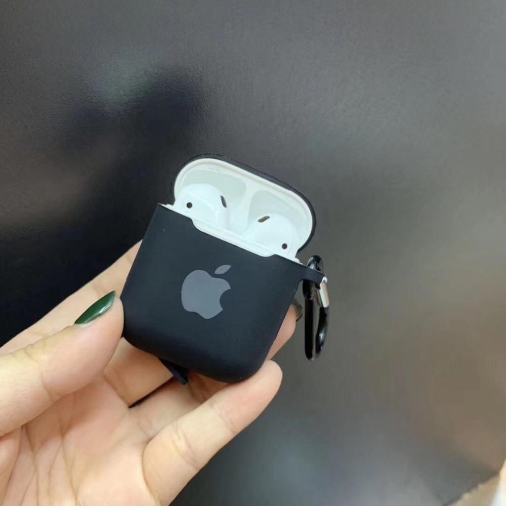 Buy For Apple AirPods 2/1 Original Earphone Soft Silicone Case With LOGO  Candy Color Case With Hook at affordable prices — free shipping, real  reviews with photos — Joom