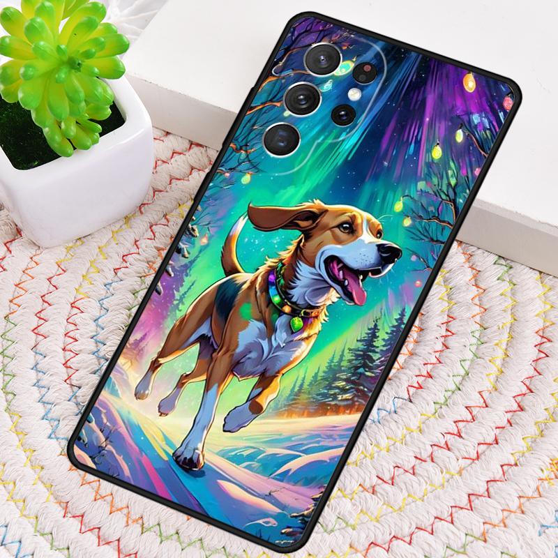 Shiba Inu Dalmatian Dog Starry Night Phone Case For Samsung Galaxy note 10 pro S26 S25 S24 S23 S22 Ultra Plus S21 FE S20 Cover
