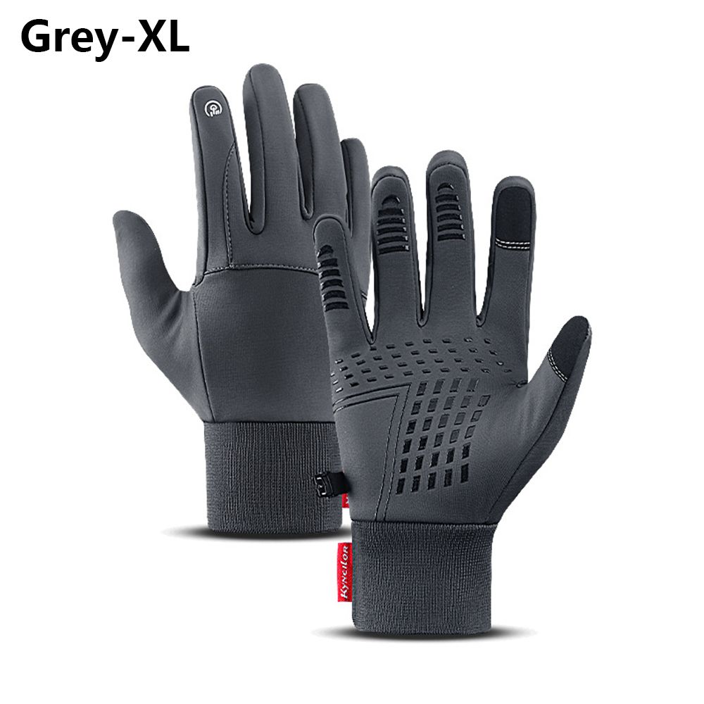 Sport Waterproof Windproof Running Ski Full Finger Touch Screen Warm Thermal Fleece Bike Gloves