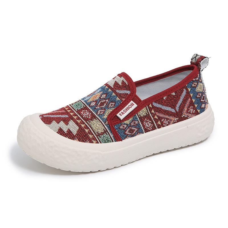 

Маленькие белые туфли женские летние новые студенческие повседневные спортивные универсальные на одной педали 40 красный