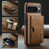2 in 1 Detachable Magnetic Flip Leather Phone Case for Google Pixel 10 Pro XL Pixel 9 Pro Pixel 8 Pro Vintage Wallet Card Pocket Back Cover Coque