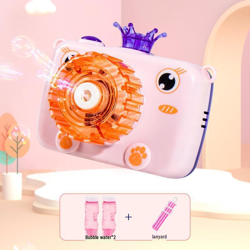 Rechargeable Cartoon Space Rabbit Bubble Gun - Leak-Free Handheld Automatic Bubble Machine