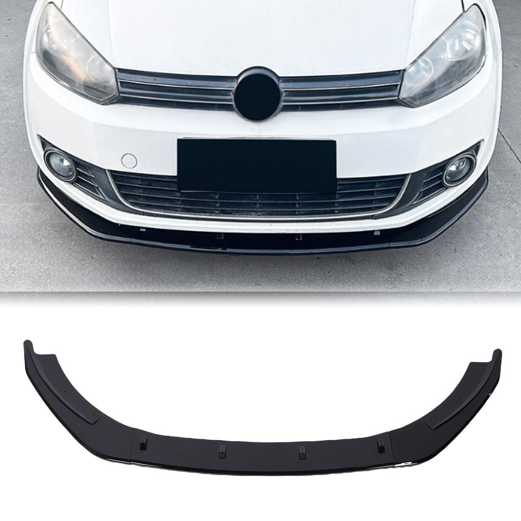 Front Bumper Lip Spoiler Stylish Front Spoiler Splitter Chin Diffuser Protector Body Kit Replacement For 6 MK6 Standard 2008-2012
