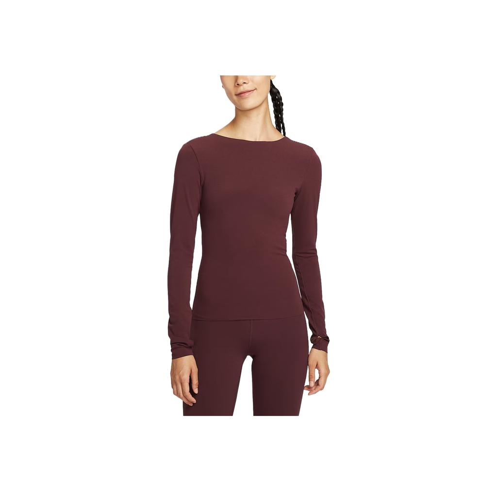 Nike Zenvy Dri-FIT InfinaSoft Stylish Simple Versatile Long Sleeve T-Shirt Women tops HV3540-652