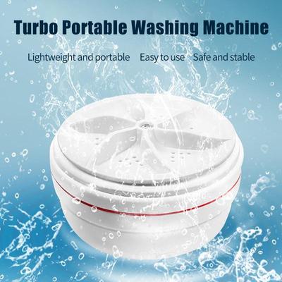 Ultraschall-Turbinen-Waschmaschine, tragbare Reise-Mini-Unterwäsche-Waschmaschine, Luftblase und rotierende Mini-Waschmaschine
