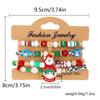 4pcs/set Christmas Tree Christmas Beads Bracelets Santa Christmas Jewelry  Girl