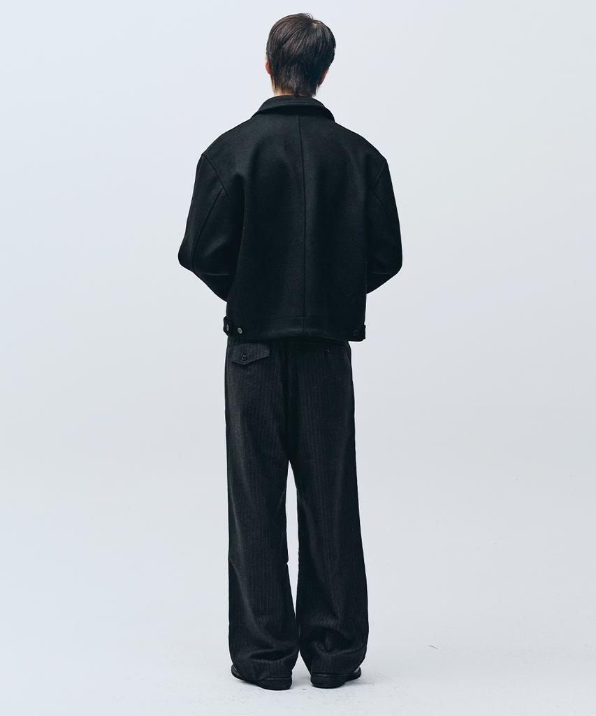 INTEMPOMOOD Retro Stripe Wide Slacks_Black
