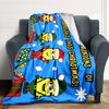 1Pc Christmas Minions Gift Night Blanket Soft Throw Blanket For Home Bedroom Bed Sofa Travel Office Solid Christmas Blanket