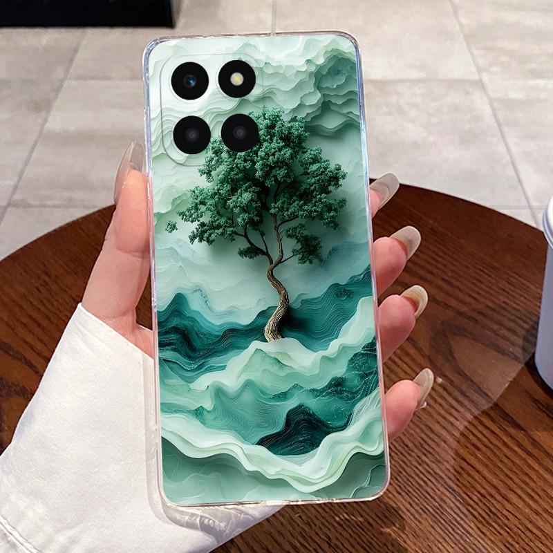 Jelly Casing For Honor X6A Plus HonorX6A X6C Fundas Clear Silicone Soft TPU Back Cover Cute Cat Rabbit Heart Protective Case