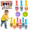 Animals Bowling Family Set Children 6 Pins 2 Balls House Garden