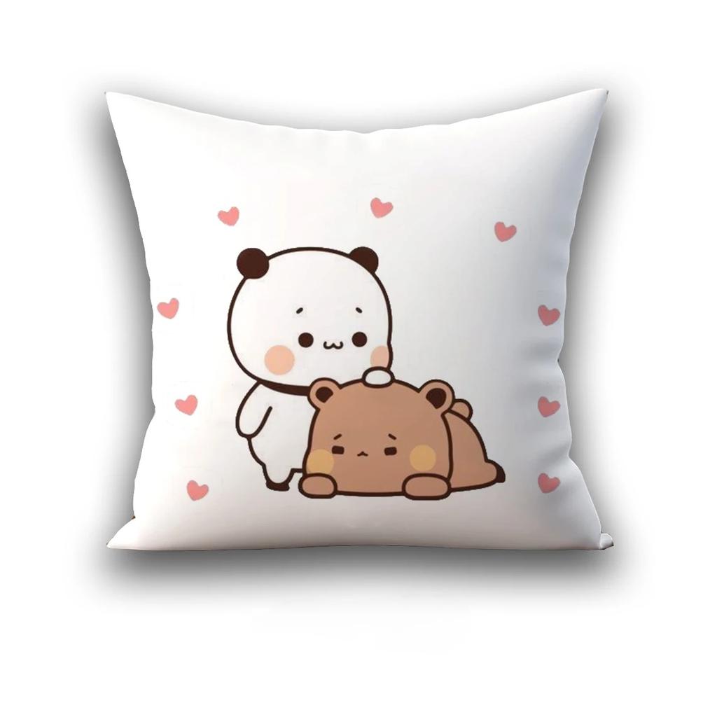 Bubu Dudu Pillow Cover Birthday Wedding Gifts 45X45 Cushions Covers Dakimakura Throw Pillows Square Pillowcase Cute
