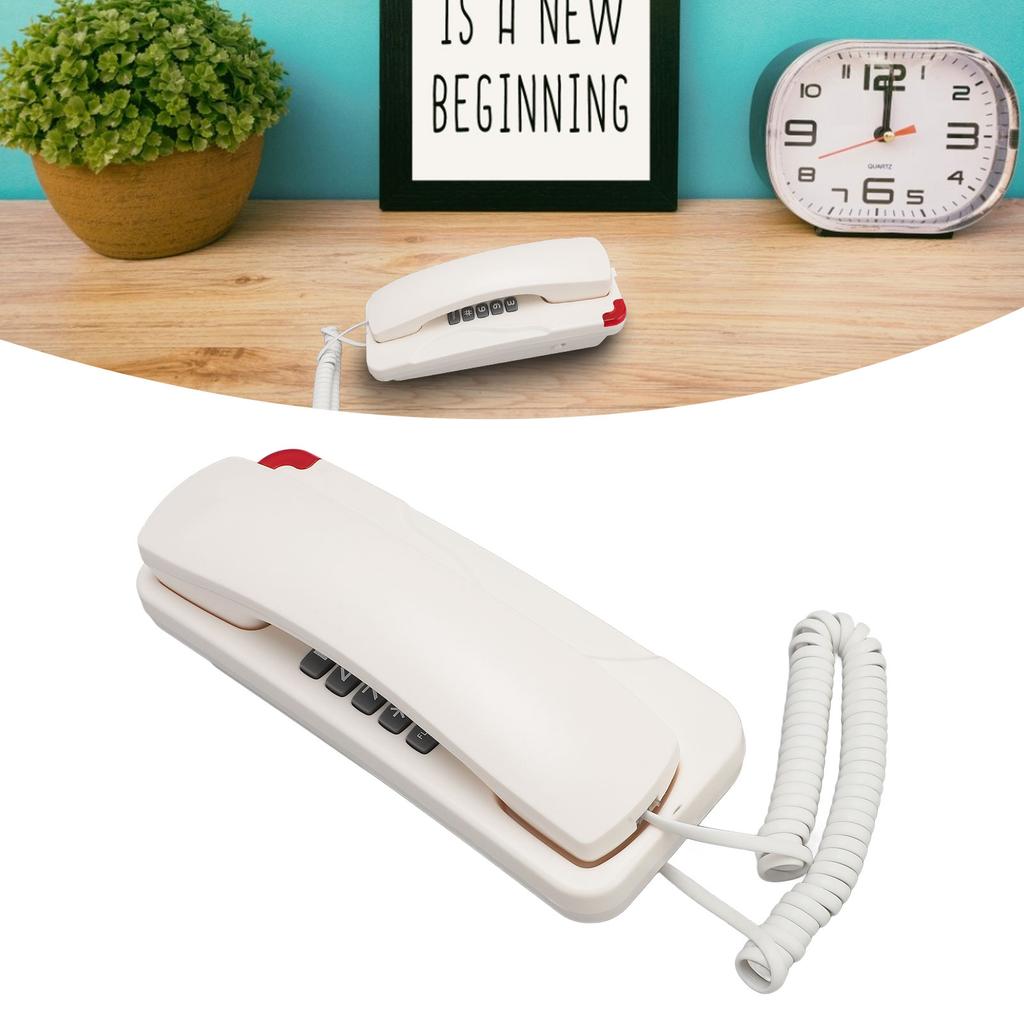 Corded Phone Wall Mount Old   Retro Landline Telephone Wired for Home Living Room   Hotel Use Last Number