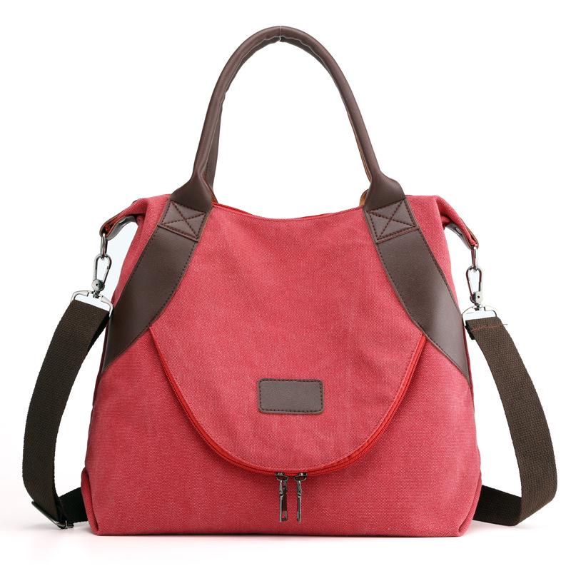 Large Capacity Canvas Tote Bag For Women Designer Messenger Bag Big Shoulder Crossbody Handbag